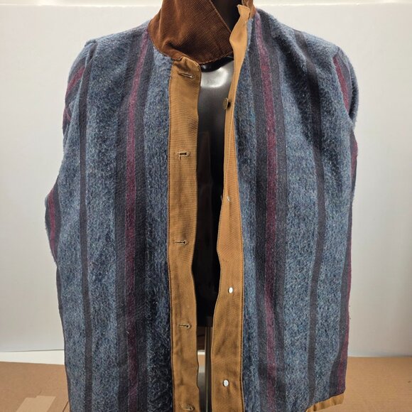 Vintage CARHARTT CB256 XL Hunting Jacket Blanket Lined Game Pouch Made in USA - Picture 10 of 13